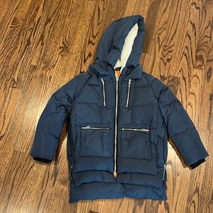 Orolay Hooded Down Quilted Jacket, Size 8-9 (130 cm)